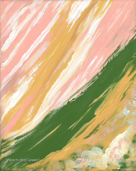 Peach and Green